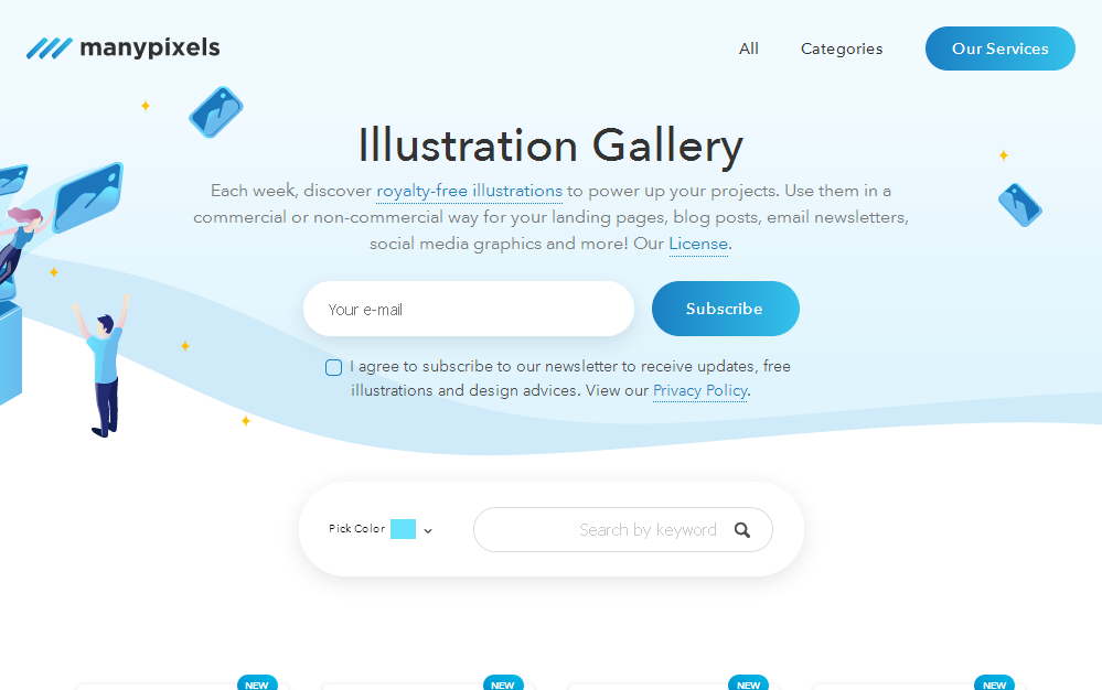 ManyPixels illustrations